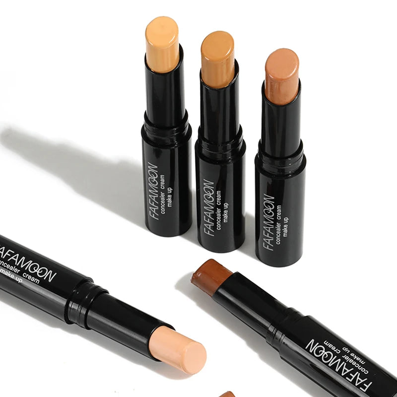 6 Color Face Concealer Contouring Stick Face Bronzer Beauty Contour Makeup Base Foundation Cream Matte High Coverage Cosmetics