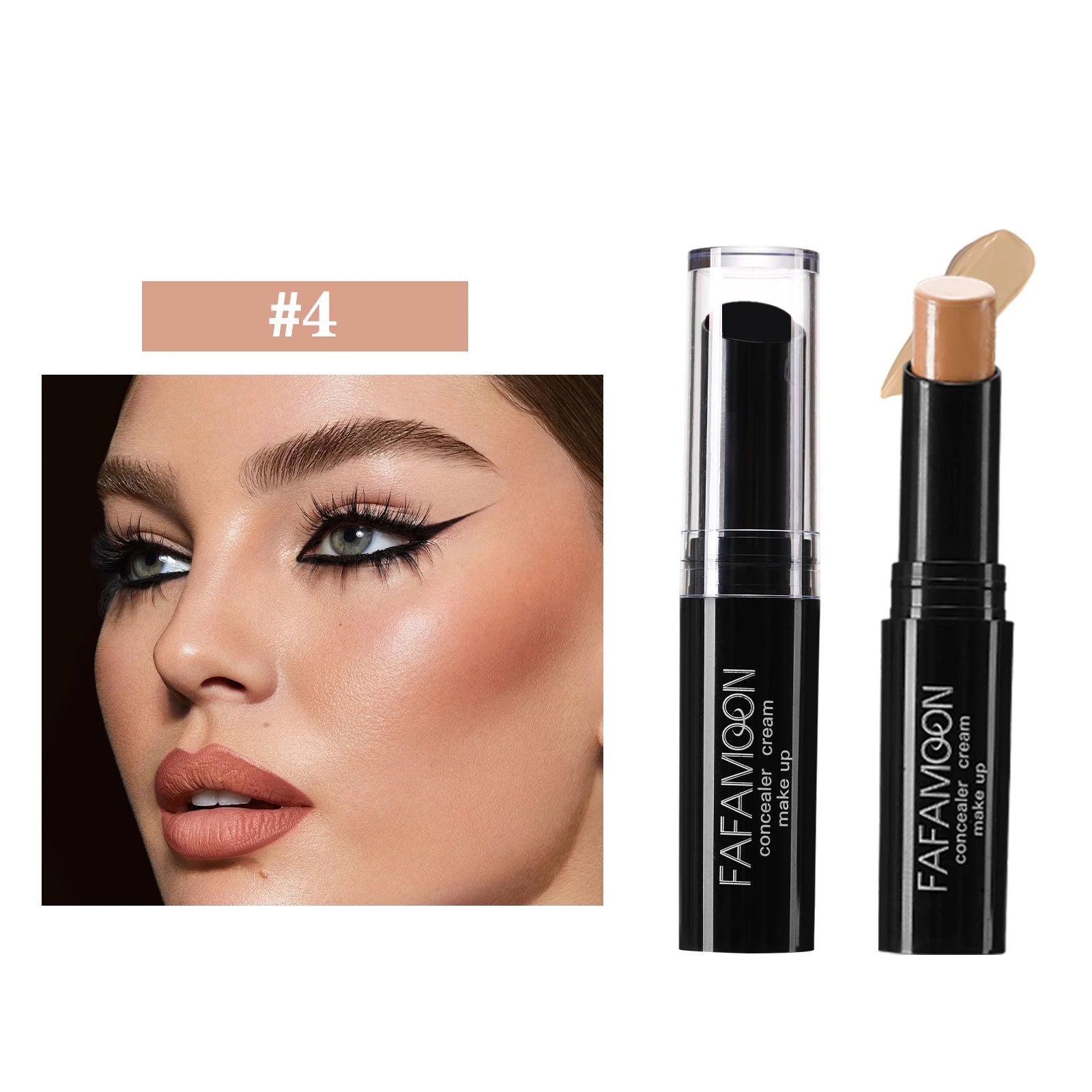 6 Color Face Concealer Contouring Stick Face Bronzer Beauty Contour Makeup Base Foundation Cream Matte High Coverage Cosmetics