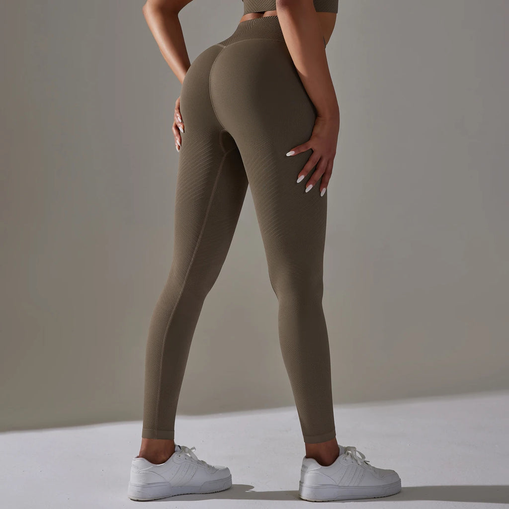 Women Yoga Set Seamless Gym Sportswear Long Seelves High Waist Leggings Sports Clothing Set Fitness Bra Vest Shorts Tracksuit