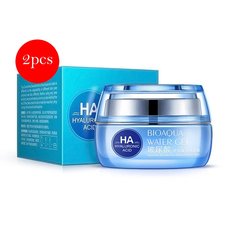 BIOAQUA Hyaluronic Acid Facial Care Face Cream Eye Cream Anti Eyes Bag Moisturizing Firming Day Creams Skin Care Kit