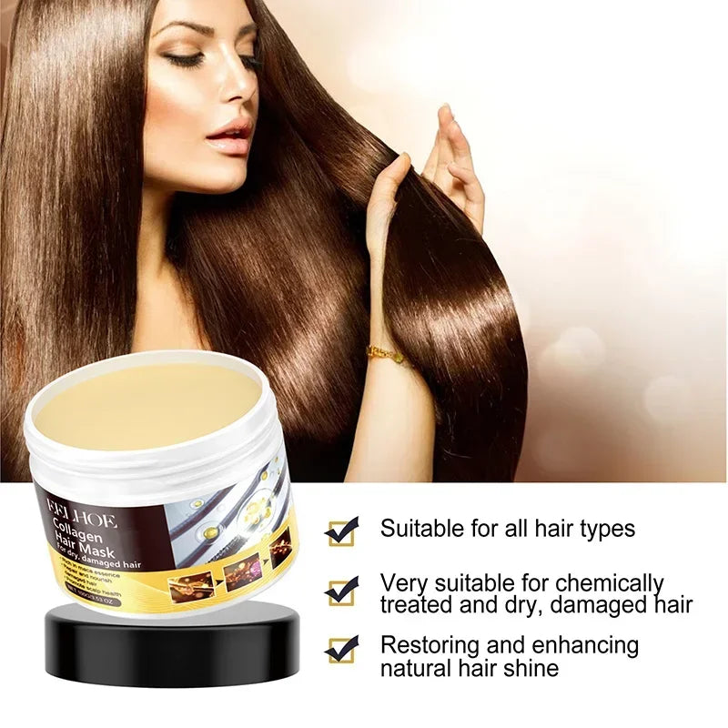 Collagen Keratin Hair Care Mask Treatment Dry Damaged Hair Revitalize Hair Straighten Soft Smooth Moisturize Care Products