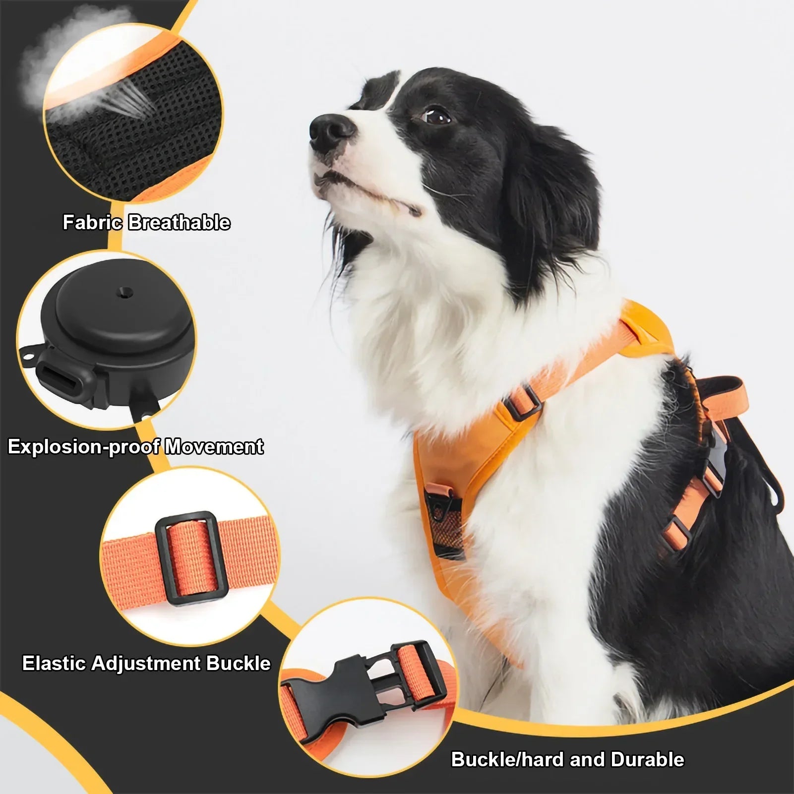 New Explosion-Proof Red Pet Chest Harness Dog Harness Medium Size Dogs Pet Traction Rope Anti-Stroke and Neck Pet Supplies