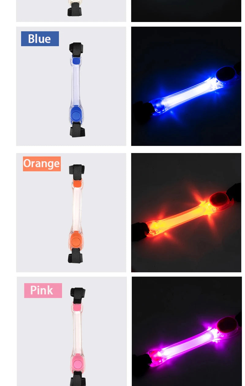 Luminous Strap For Dog Collar Harness Leash Led Light Night Safety Anti-Lost/Avoid Car Accident Glowing Collar For Dogs
