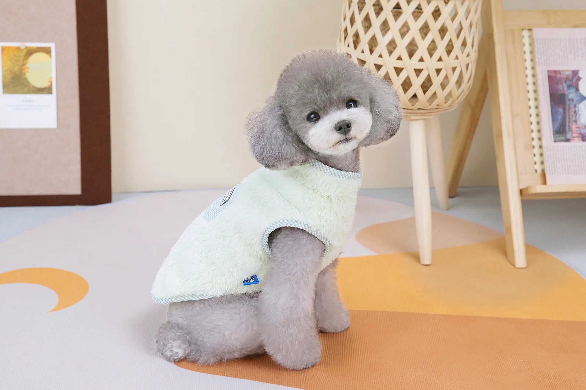 Zipper  Shi Tzu Sweater Clothes For Small Medium Dogs Pet Fur Vest Outfit French Bulldog Autumn Winter Jackets XS 3XL Cats Goods
