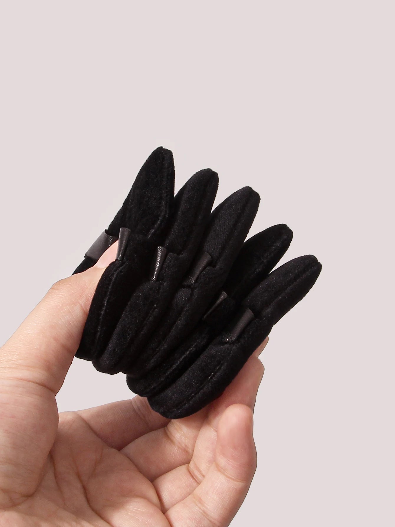 5Pcs Black Triangle Powder Puff For Loose Powder Liquid Cosmetic Soft Plush Powder Puff Makeup Foundation Puff Makeup Tool