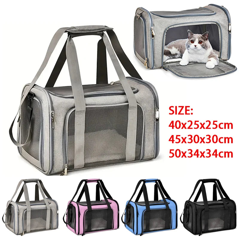Dog Cat Carrier Bag Pet Puppy Travel Bags Breathable Mesh Small Dog Cat Dogs Outdoor Tent Carrier Outgoing Pets Bag Handbag