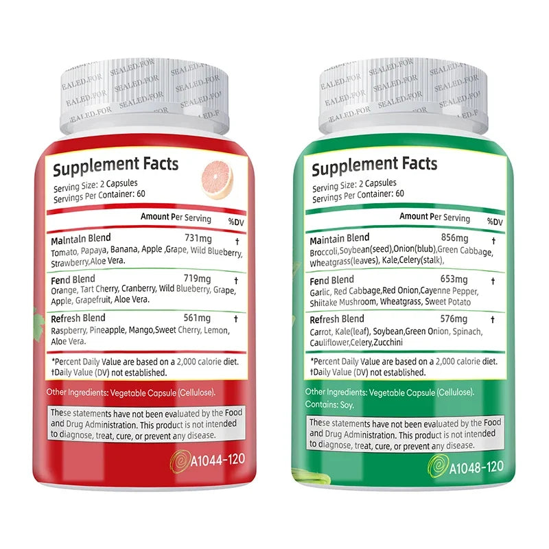 Fruits and Veggies Supplement - Energy Management, Immunity Enhancement, and Intestinal Health Promotion