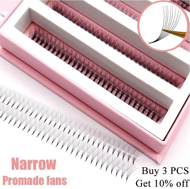 Narrow  1000 Fans False Eyelash  Korean Beauty Makeup Tools Ultra Speed  Lash Clusters 5D 6D 8D Eyelashes Books