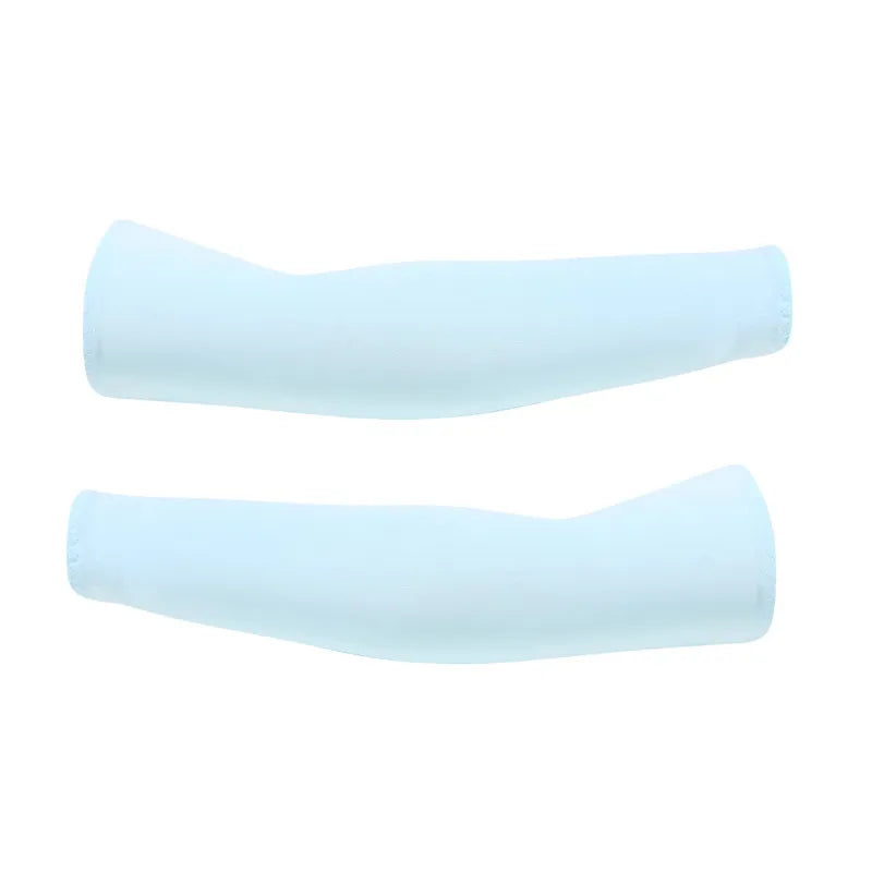 Arm Sleeves Ice Fabric Breathable Quick Dry Running Sportswear Sun UV Protection Long Arm Cover Cycling Arm Sleeves