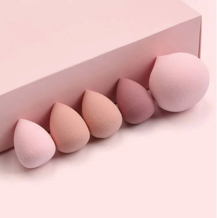 Mini Cosmetic Egg 5 PCs Wet and Dry Dual Use Foam Large Powder Puff Makeup Tools Makeup Blender