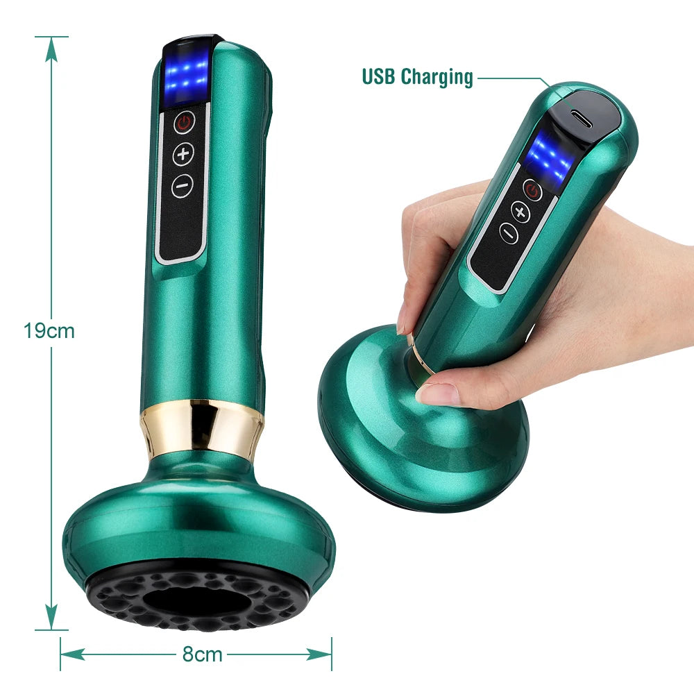 Chinese Electric Suction Vacuum Cupping Anti Cellulite Beauty Massager Glass Jars Anti Cellulite Cupping Vacuum Slimming Guasha