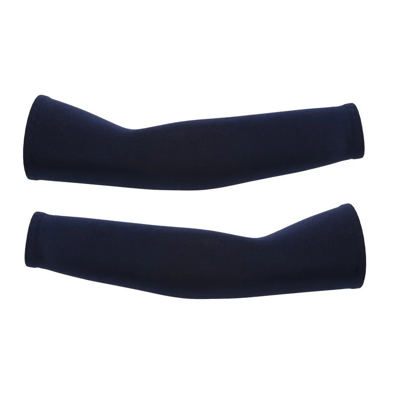 Arm Sleeves Ice Fabric Breathable Quick Dry Running Sportswear Sun UV Protection Long Arm Cover Cycling Arm Sleeves