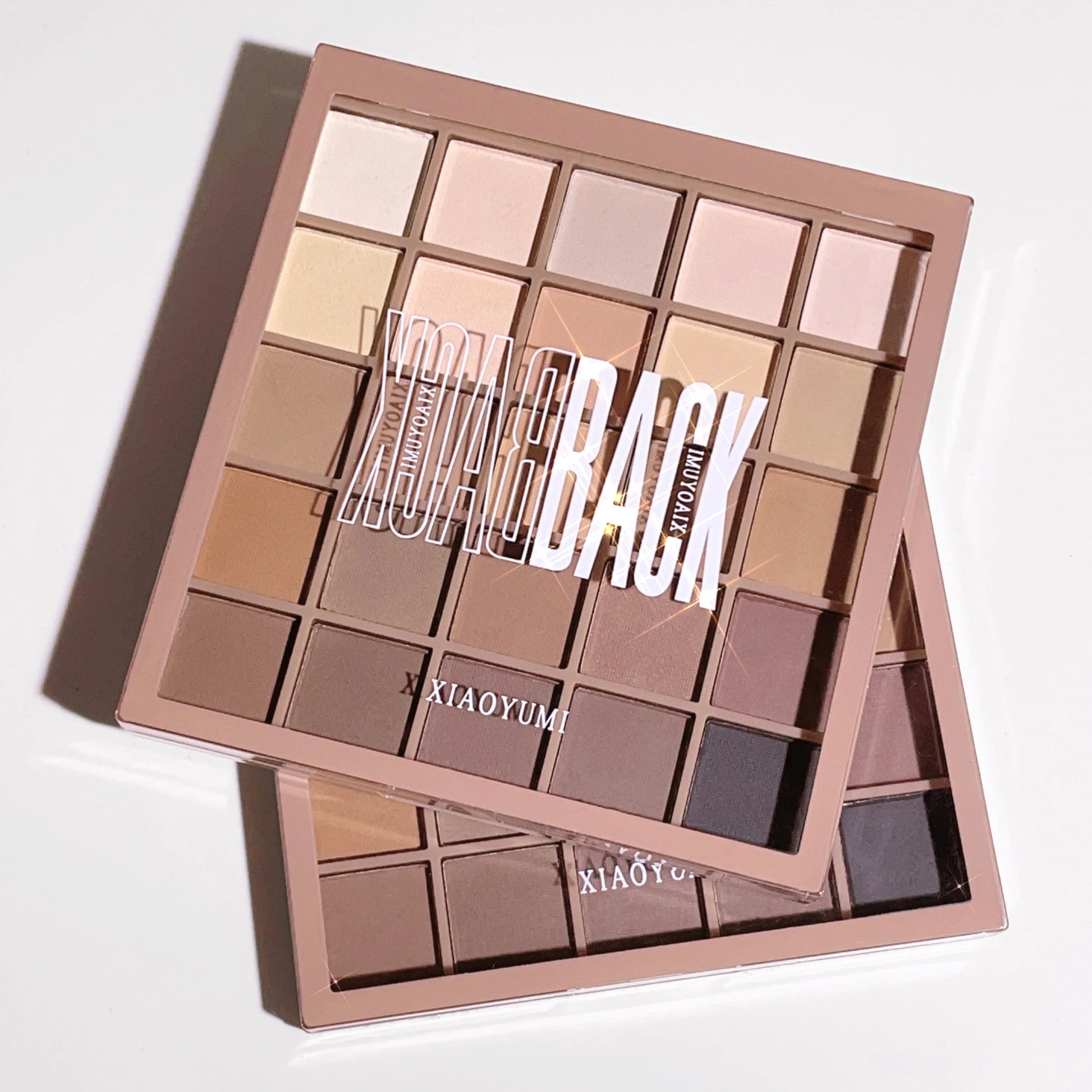 Eyeshadow palette in 25 colors, matte brown nude multi-color eyeshadow, high color rendering, waterproof and sweatproof, daily e