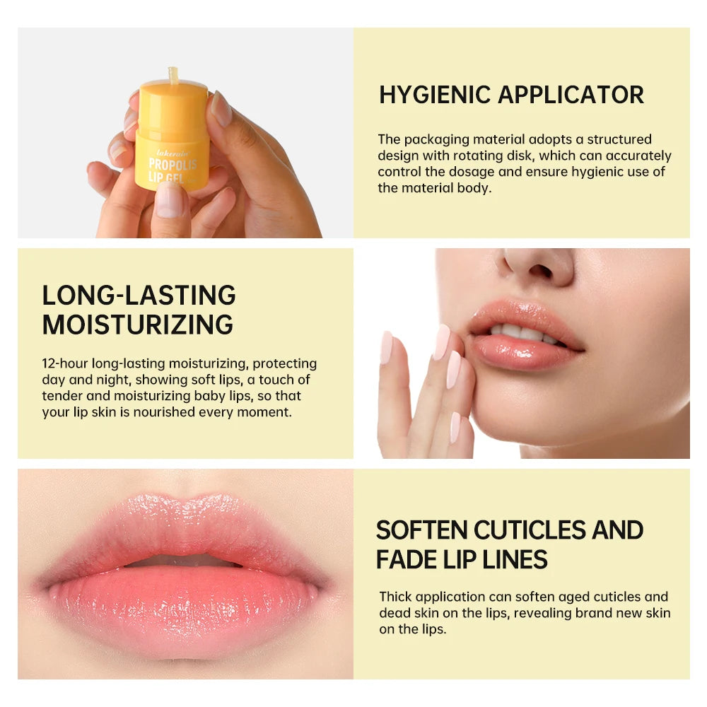 Honey Lip Hydrating Lip Balm & Mask 12hrs Long-lasting Moisture Butter Propolis Lipcerin Gentle Dispenser Exfoliation Twist Kore