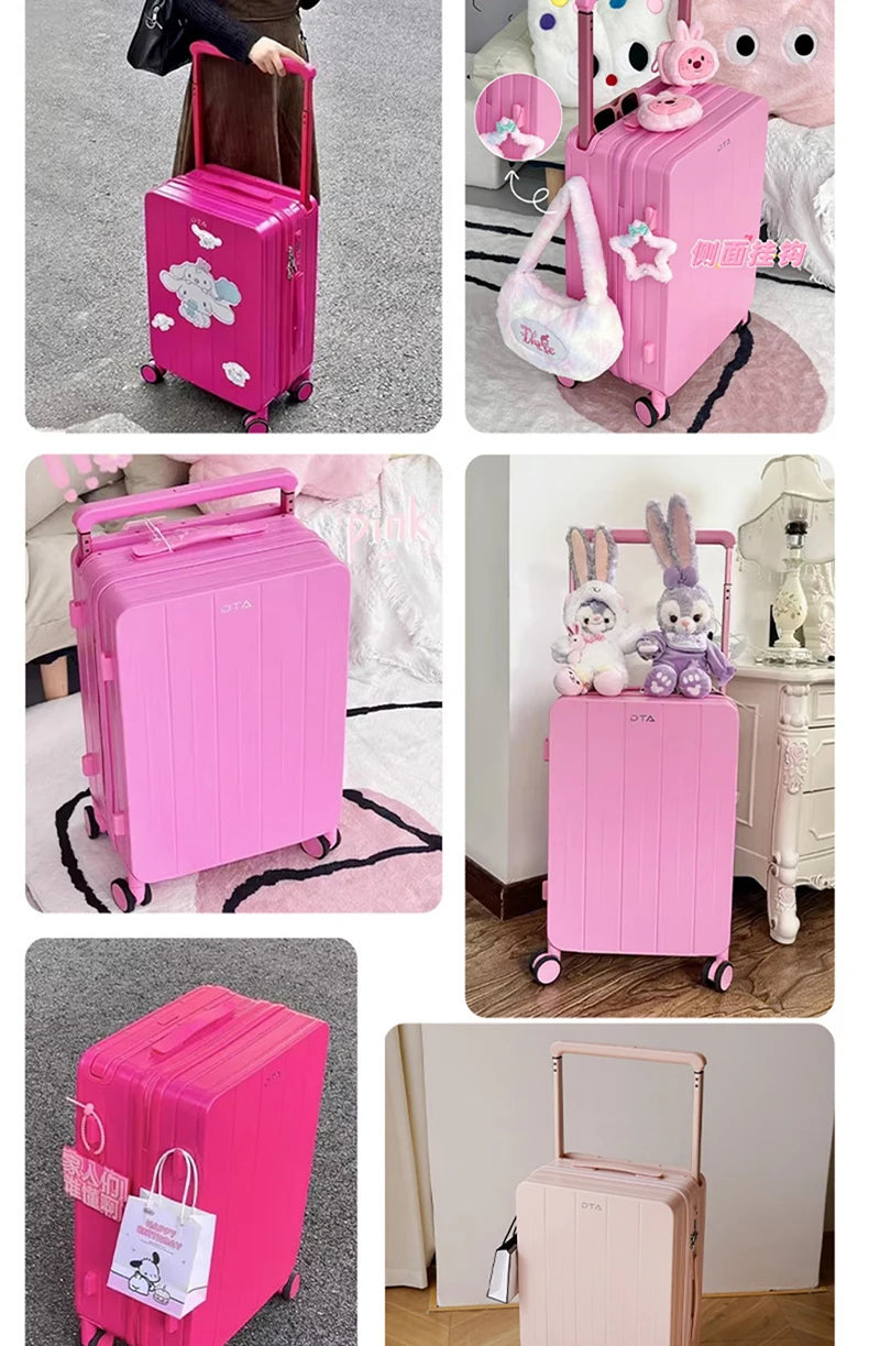 Boarding box 20 inches high appearance level new luggage female small pink suitcase wide male trolley box 24