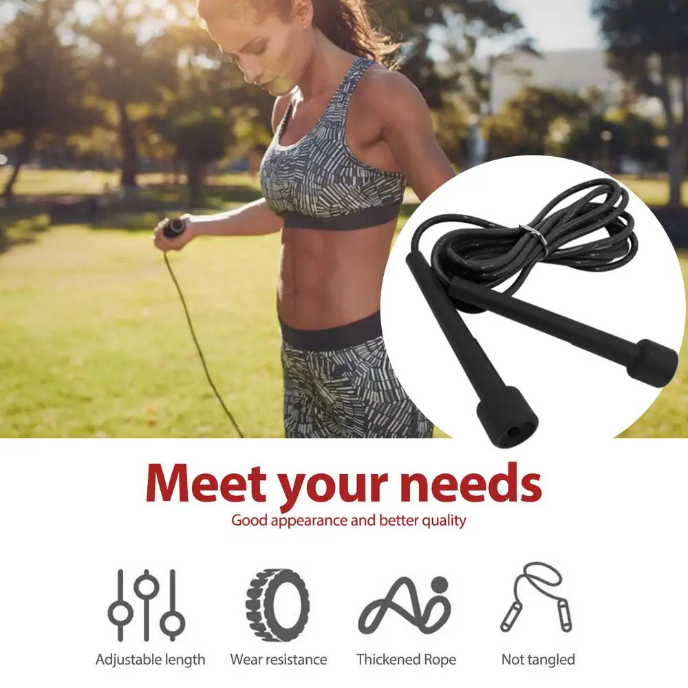 Speed Jump Rope Professional Men Women Gym PVC Jumping Skipping Rope Adjustable Fitness Equipment Muscle Boxing  Training