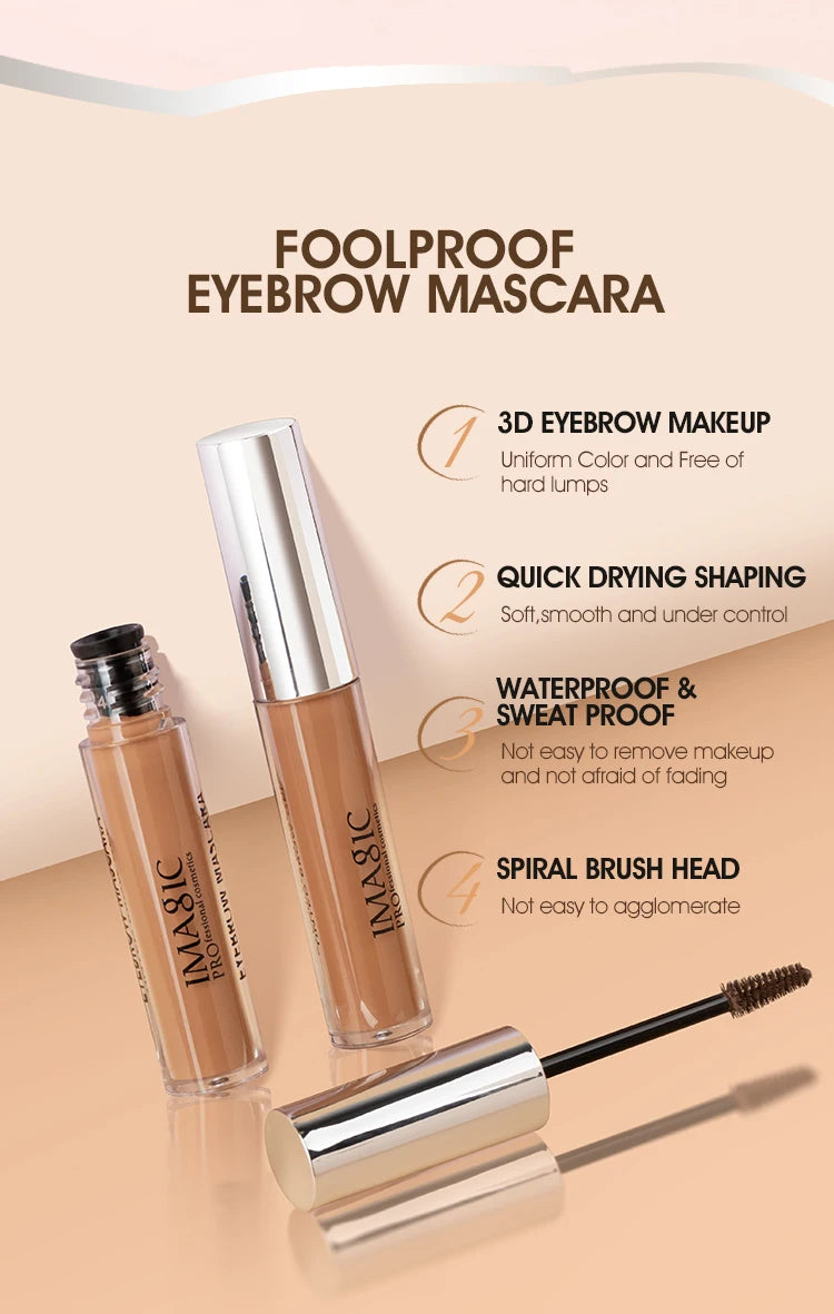 IMAGIC 6colors Durable Waterproof Eyebrow Dyeing Cream Eyebrow Shadow Makeup Beauty Tool Eyebrow Gel Enhancer Eyebrows