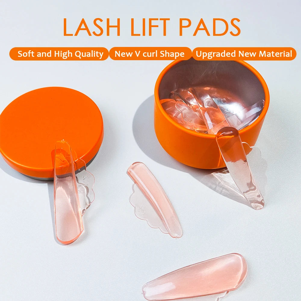 PERMANIA 4 Pairs Self-Adhesive Eyelash Lift Pads Eyelash Lifting Shields Lash Perming Pads Soft And Reusable Lash Lifting Tool