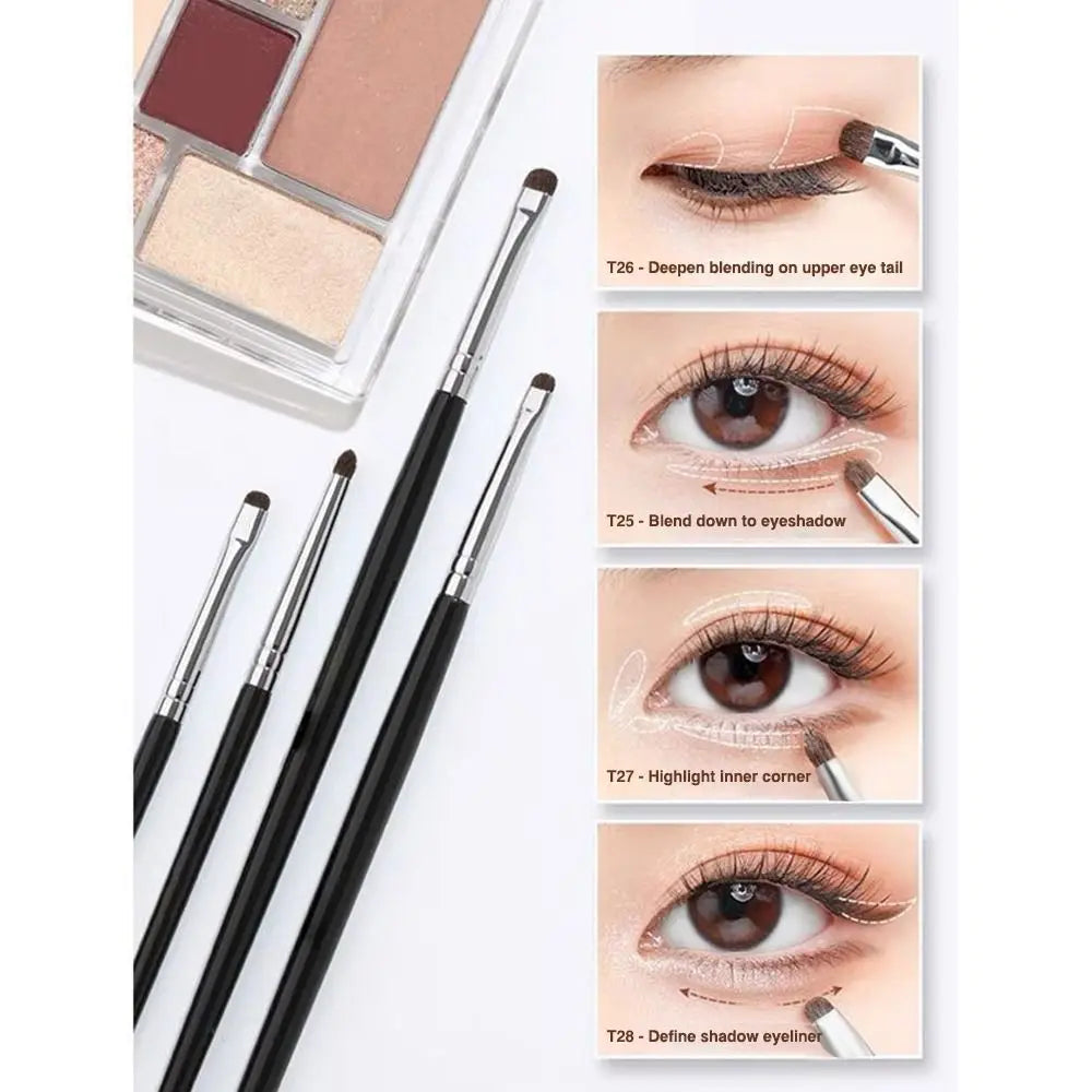 Plastic Handle Eye Makeup Brush Soft Hairs Professional Eyeshadow Brush