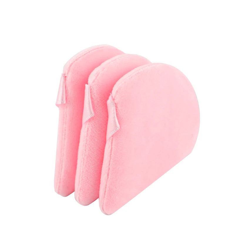 Triangle Velvet Powder Puff 1/2/3/6Pcs Face Mini Make Up Sponges Reusable Washable Cosmetic Eye Beauty Makeup Tool Accessories