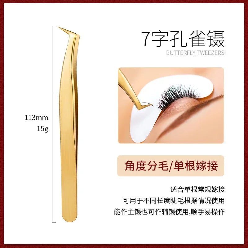False Eyelashes Tweezers False Eyelash Extensions Personal Curved Strip Eyelashes Brow Clamps Makeup Tools Tweezer Makeup Tools