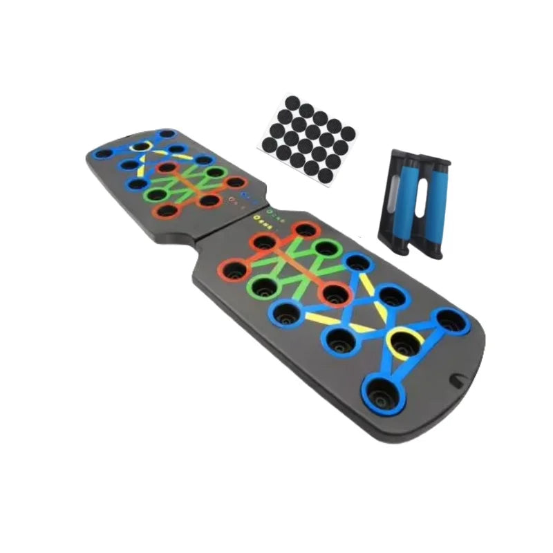 Multifunction push-up board kit with handle foldable fitness equipment for chest arm abdomen exercises Home gym training