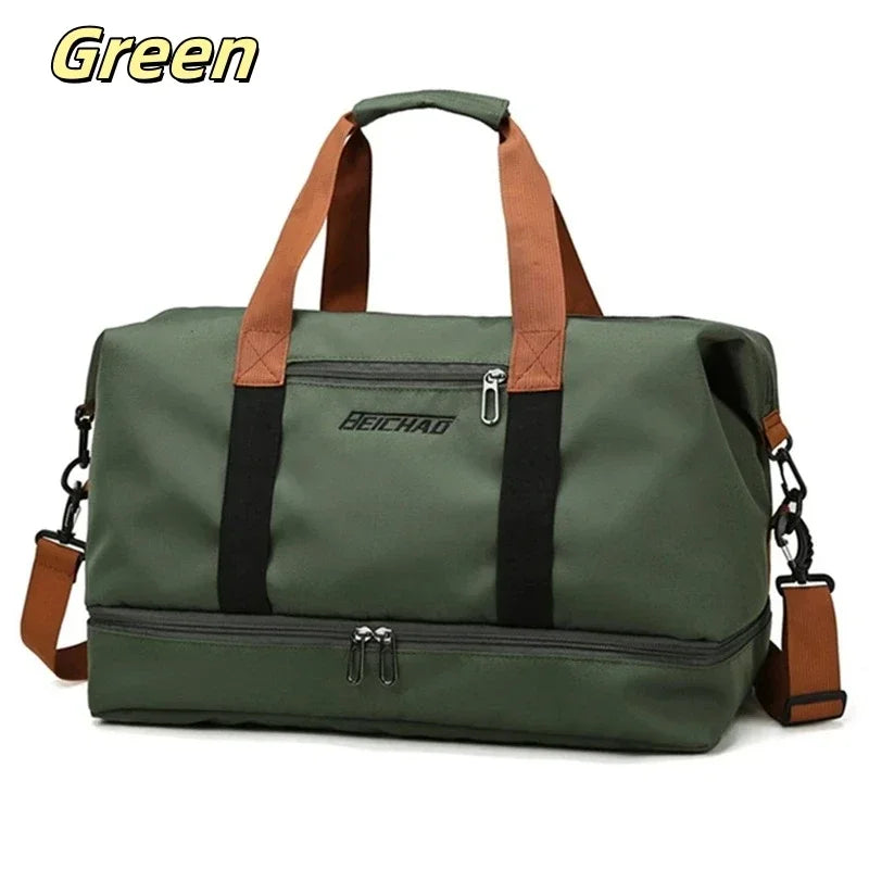Wet and Dry Separation Sports Yoga Bag Men and Women Travelling Large-capacity Handheld Luggage Bag Travel Bag