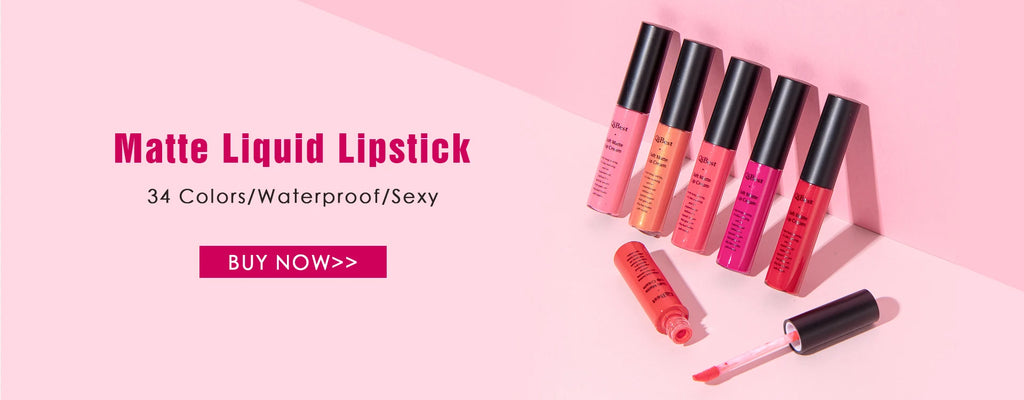 QIBEST Waterproof Matte Nude Lip Gloss 12 Colors Lasting Liquid Lipstick Moisturizing Non-stick Cup Black Red Purple Lip Glaze