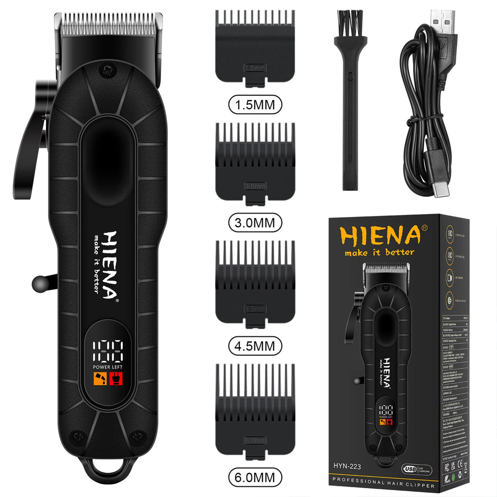 HIENA Beard Trimmer Shavers Hair Clippers set for men Hair cutting machine USB Rechargeable Barber clippers professional Haircut