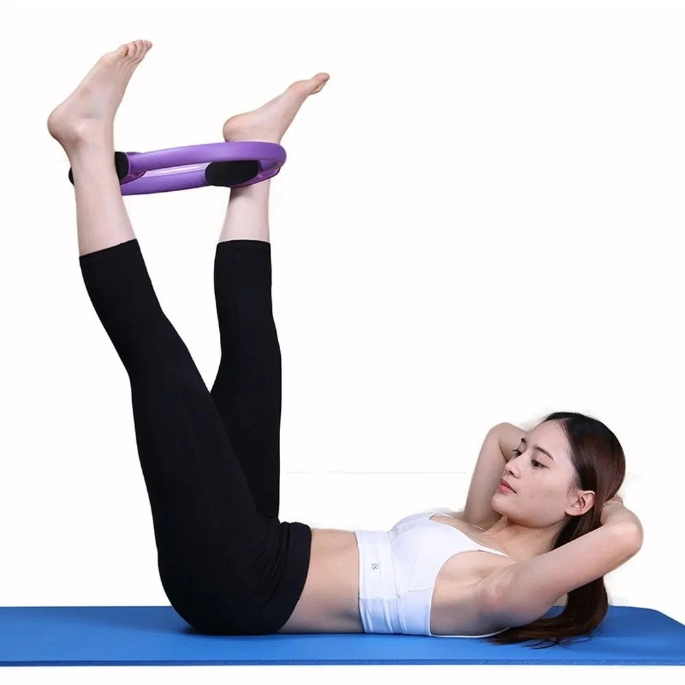Yoga Pilates Ring Open Back Thin Leg Beginner Fitness Equipment Trainer Body Shaping Pilates Magic Circles Yoga Wheel Accessorie