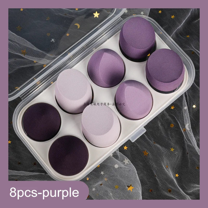 4pcs/8pcs Makeup Sponge Set Cosmetic Blender Beauty Puff Foundation Powder Concealer Cream Soft Sponges Women Face Make Up Tools