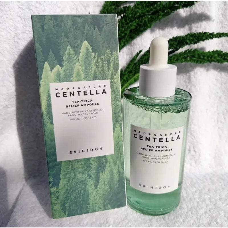 Korean Centella Tea-Trica BHA Foam Cleanser Purifying Toner Face Ampoule Serum and B5 Cream Relief Skincare Beauty Products Set