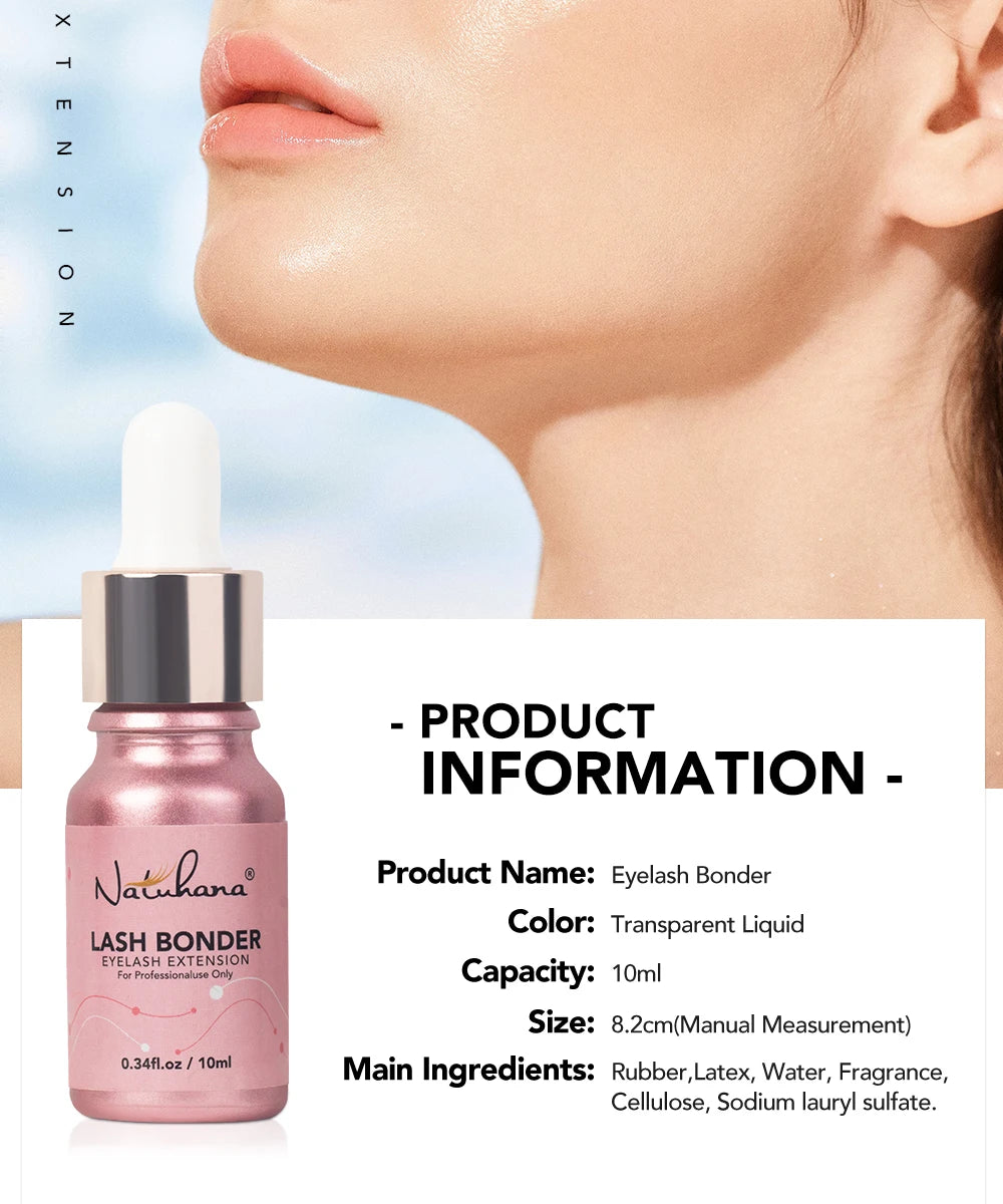 NATUHANA  Lashes Super Bonder For Eyelash Extension Quick Drying Long Last Grafting Eyelash Glue EyelashesAdhesive Suppliers