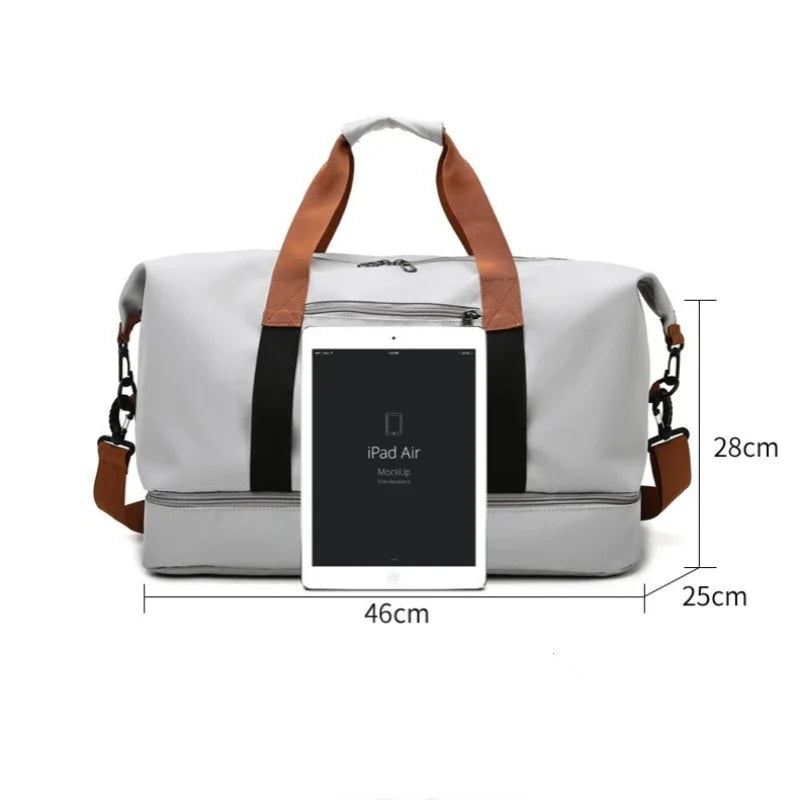 Wet and Dry Separation Sports Yoga Bag Men and Women Travelling Large-capacity Handheld Luggage Bag Travel Bag