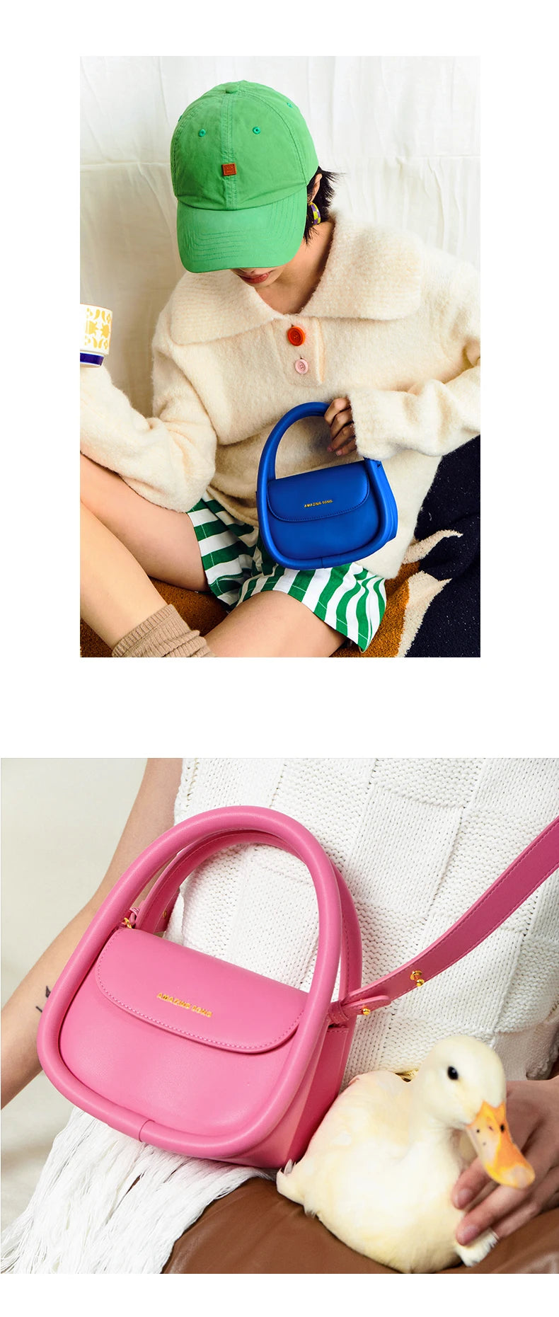 Amazing Song Soft Bag Medium Size Soft Bag Family Lipstick Bag Messenger leather cute bag