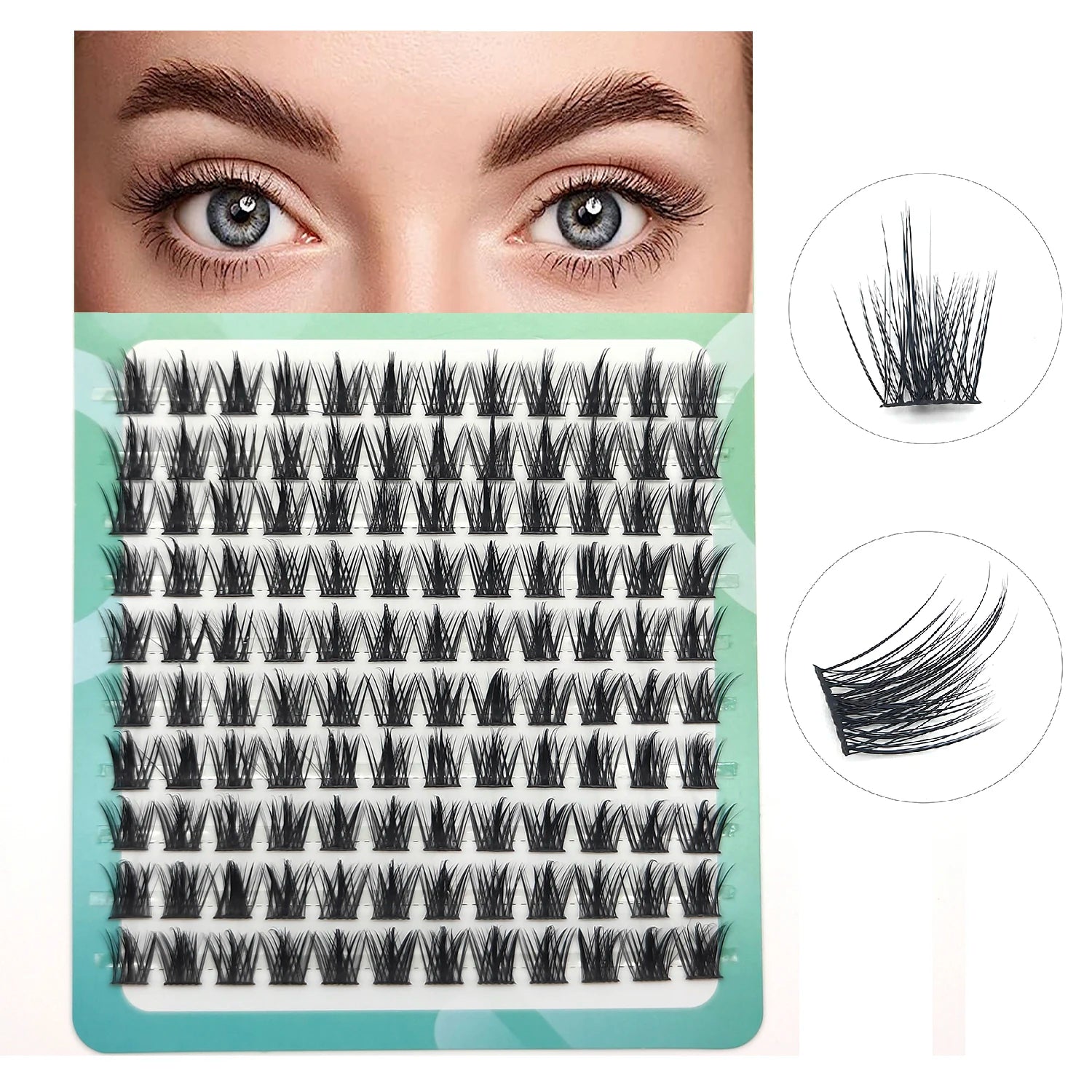 3DFluffy Single Cluster False Lashes Premade Volume Fans Individual Eyelash Segmented Natural Fake Lash For Eye Extension Makeup