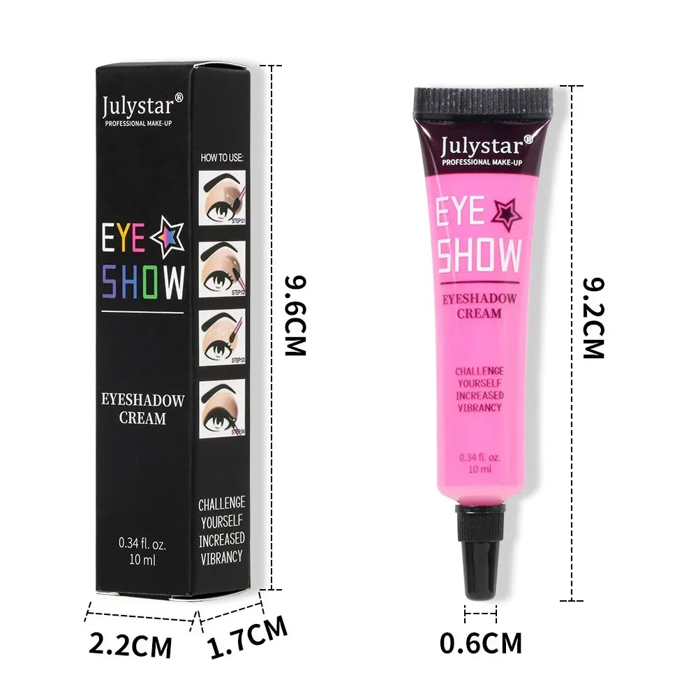 Colored Waterproof Long-lasting Non-smudge Matte Liquid Eyeshadow Cream Sweatproof Nude White Purple Blue Eye Makeup Cosmetics