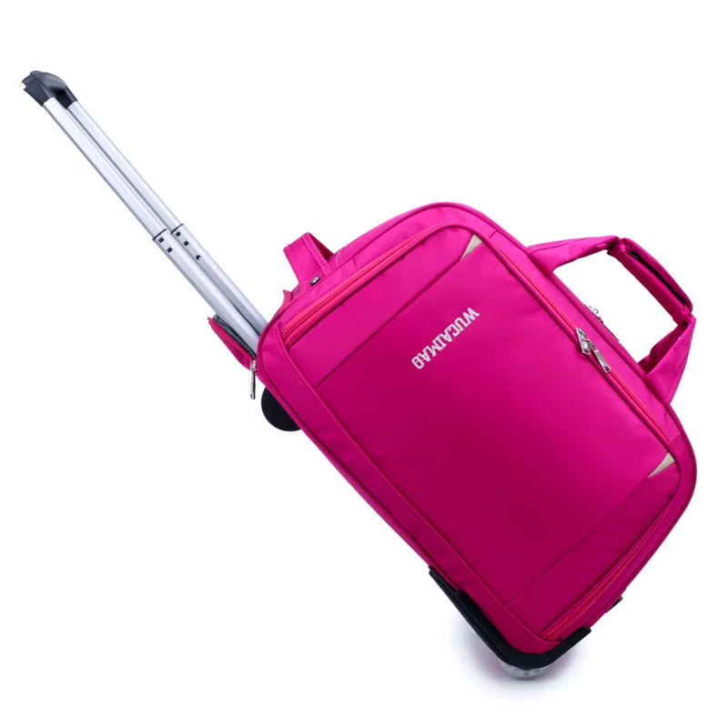 New Trolley Wheeled Carrying Bag Rolling Suitcase Bag Waterproof Travel Duffle Bag with Wheels Carry on Luggage Suitcase