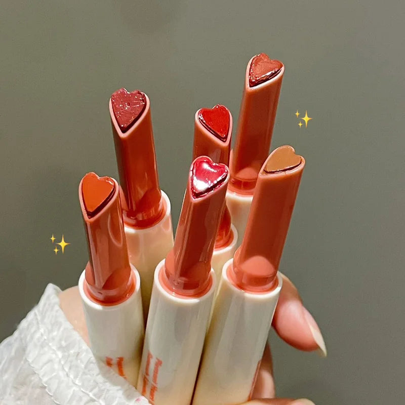 Crystal Honey Solid Lip Glaze Nude Rose Brown Plumping Lip Gloss Moisturising Jelly Tinted Lip Balm Hydrating Black Tea Lipstick