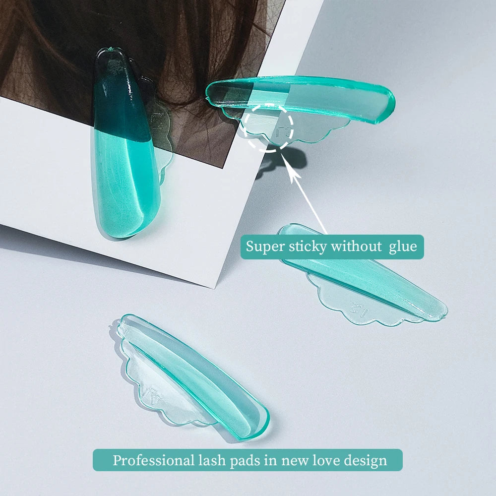 PERMANIA 4 Pairs Self-Adhesive Eyelash Lift Pads Eyelash Lifting Shields Lash Perming Pads Soft And Reusable Lash Lifting Tool