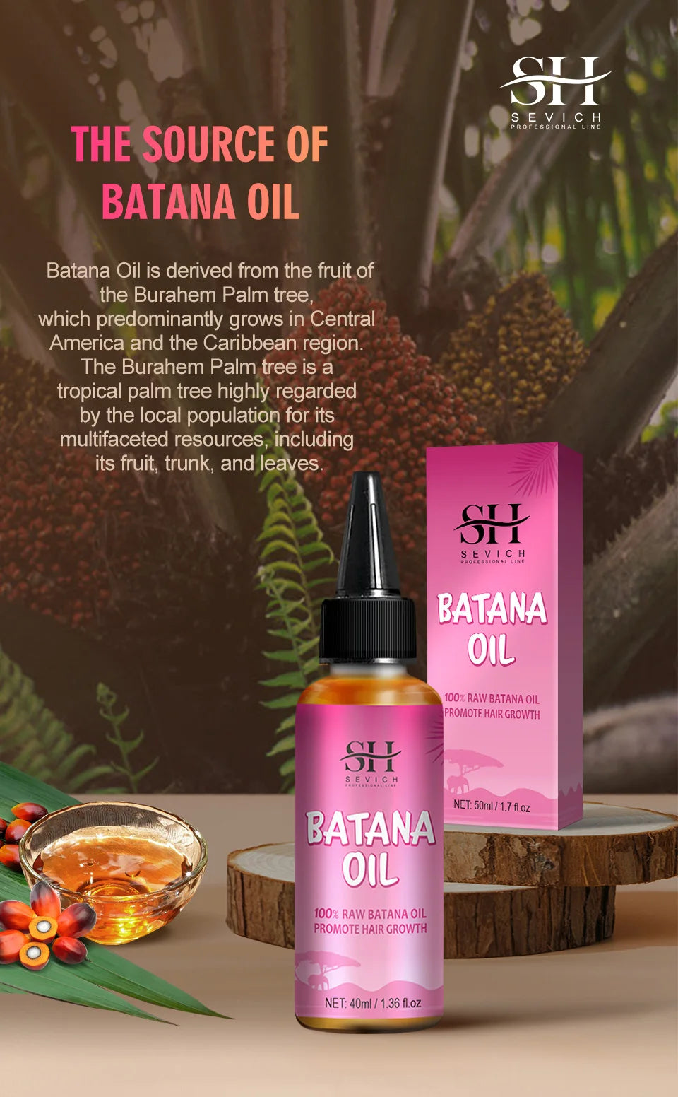 Batana Hair Growth Oil Anti Hair Loss Set Traction Alopecia Treatment Shampoo Nourishing Anti Hair Break Conditioner Hair Care