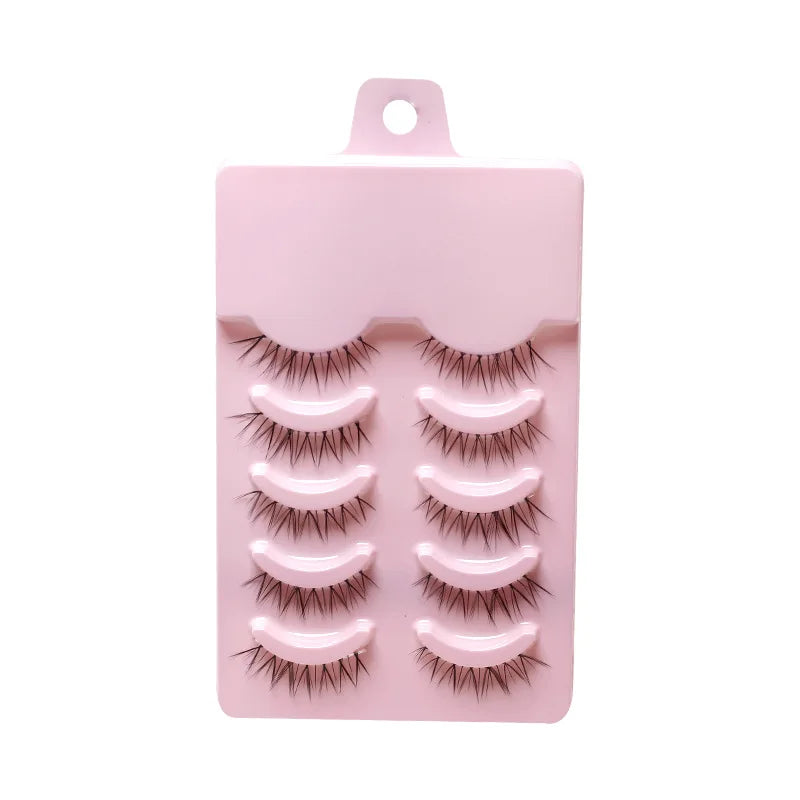 New 5 Pairs Manga Lashe Soft Natural Eyelashes Thick False Eyelashes Demon Eyelashes Daily Dating Makeup Eyelashes Lashes Wispy
