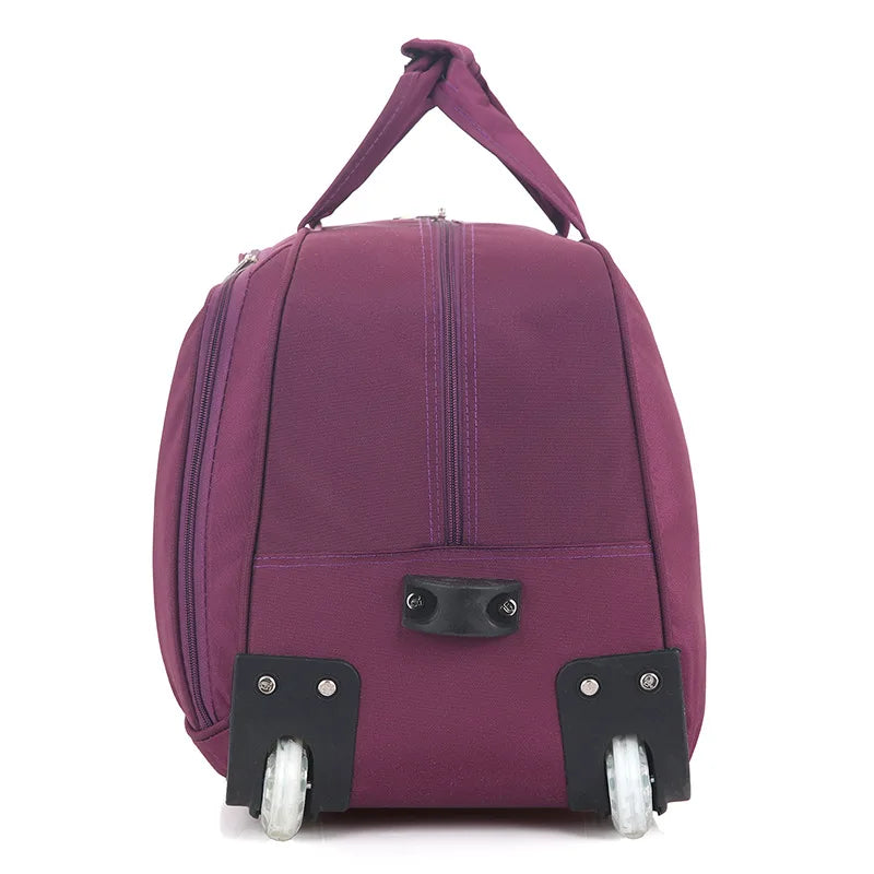 New Trolley Wheeled Carrying Bag Rolling Suitcase Bag Waterproof Travel Duffle Bag with Wheels Carry on Luggage Suitcase