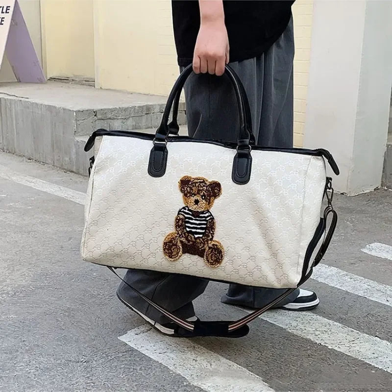 Fashion Travel Bag Traveling Luggage Zipper Storage Bag Carry-on Duffle Bag With Single Shoulder Strap For Short Trips Bussiness