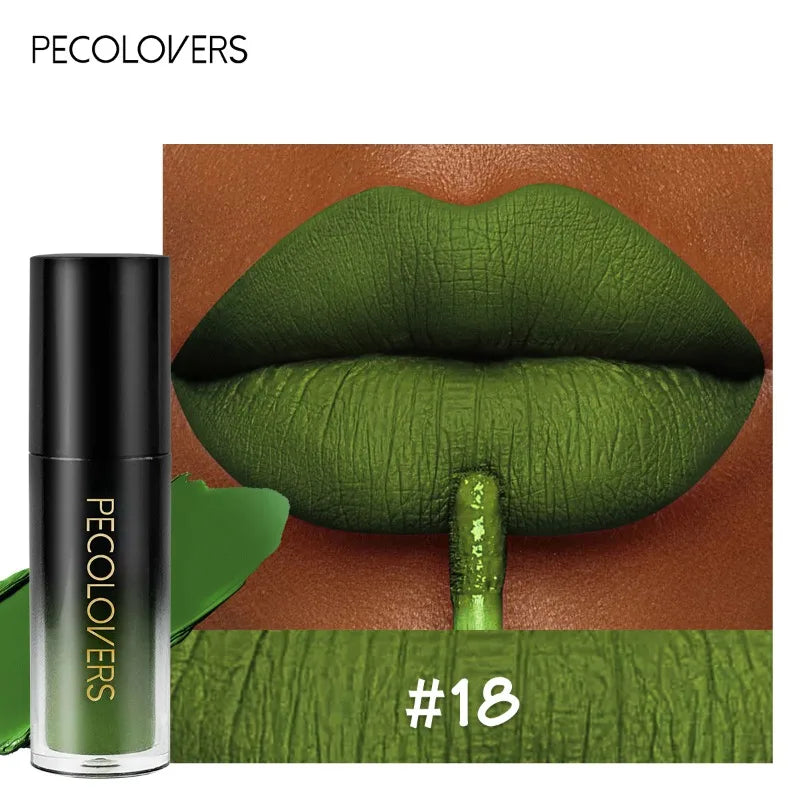 Single Green Lip Gloss, Lipstick, Green, High Color Rendering, Charming Lip Gloss, Lip Cosmetics Lipgloss