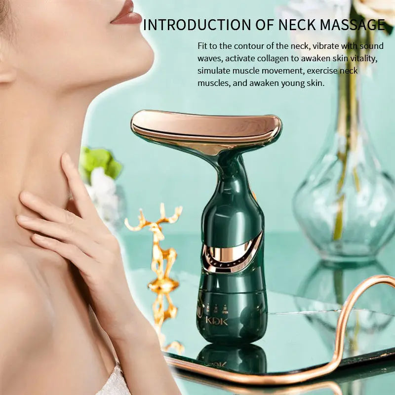 3 In1 Facial Machine All-Round Face Massager Neck Face Eye Lifting Massage Microcurrent Skin Rejuvenation Anti Wrinkle Skin Care