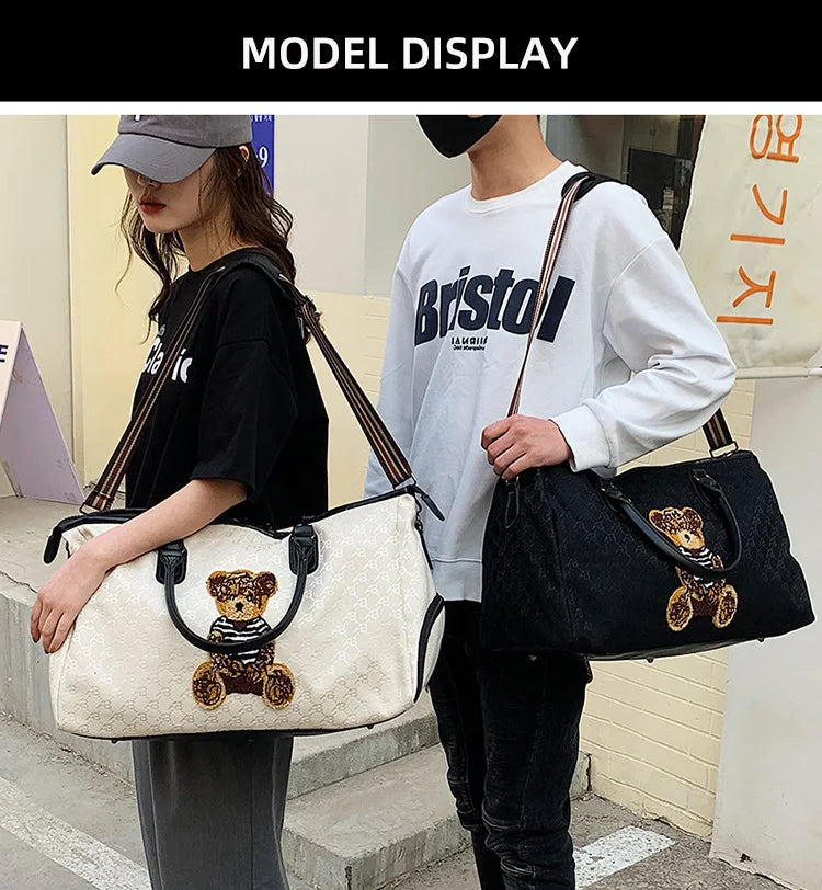 Fashion Travel Bag Traveling Luggage Zipper Storage Bag Carry-on Duffle Bag With Single Shoulder Strap For Short Trips Bussiness