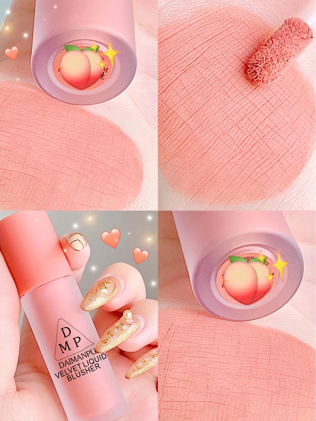 Pink Liquid Blush Eyeshadow Long-acting Waterproof Non-fading Enhance Facial Skin Color Easy-to-color Female Cosmetics