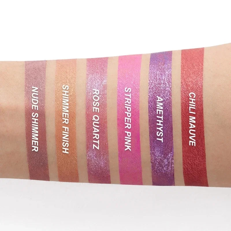 Waterproof Pearl Matte Lipstick Long Lasting Non-Stick Cup Lip Glaze Shimmer Glitter Metallic Lip Gloss Lips Makeup Cosmetics