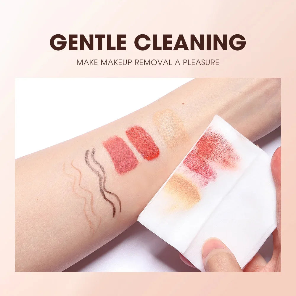 5/10pcs Makeup Remover Deep Cleaning without Residue Make up Wipes Nourishing Plant Extracts Easy Remover Eyes Lips Makeup